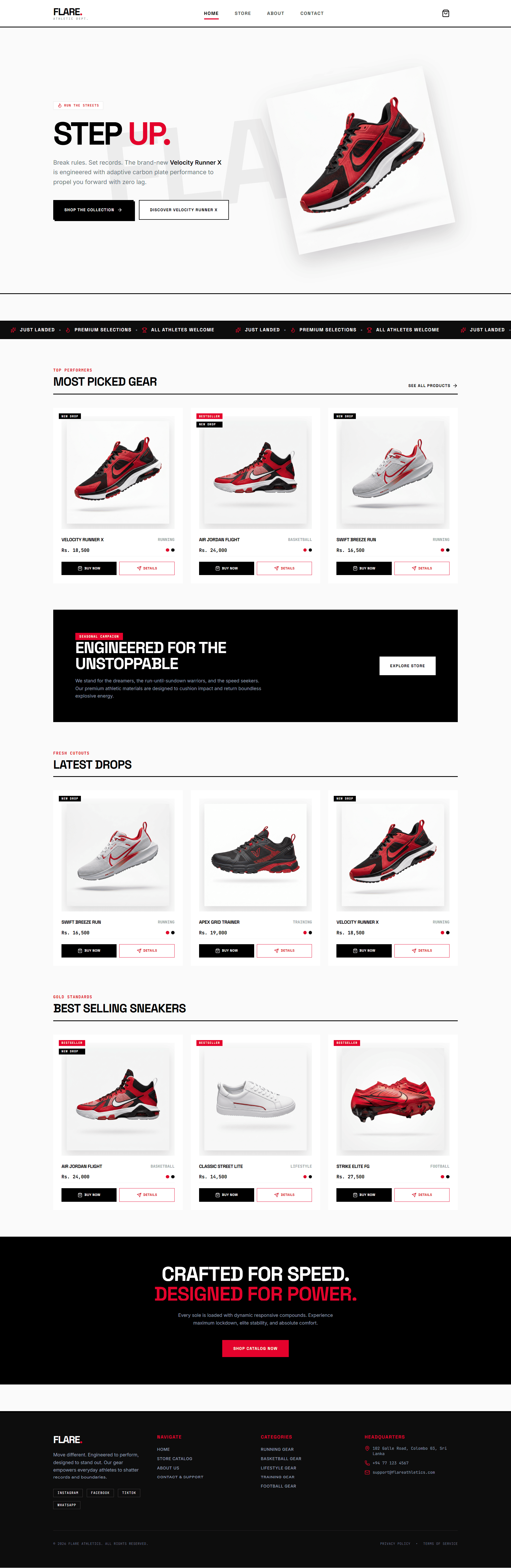 Shoe Store demo preview