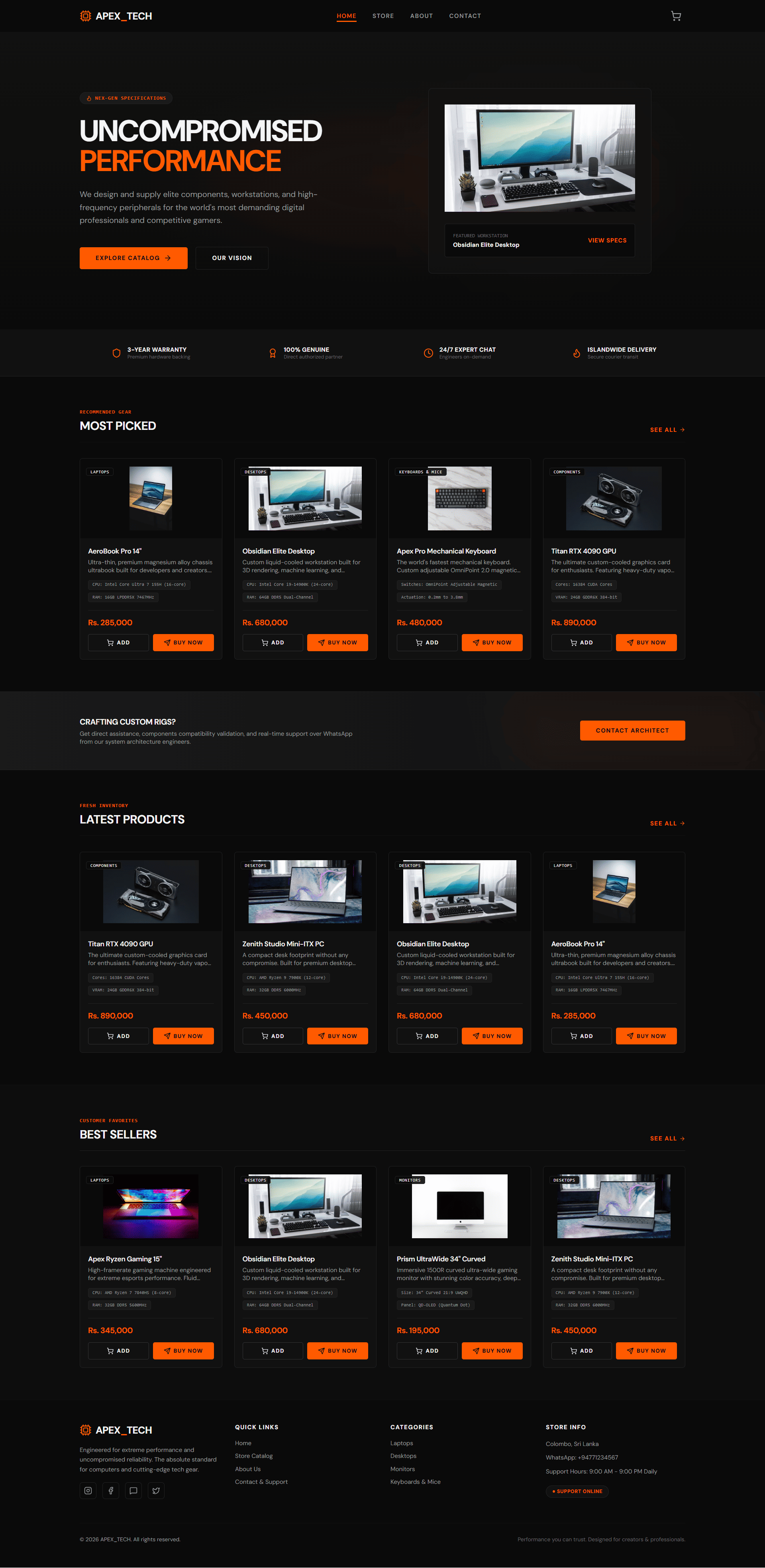 Computer Store demo preview